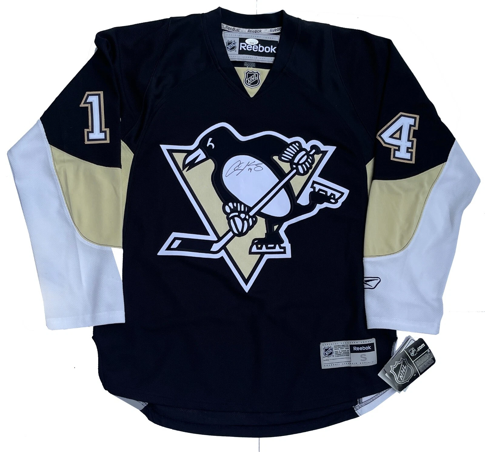 Chris Kunitz Signed Pittsburgh Penguins Reebok RBK Vector Jersey JSA COA