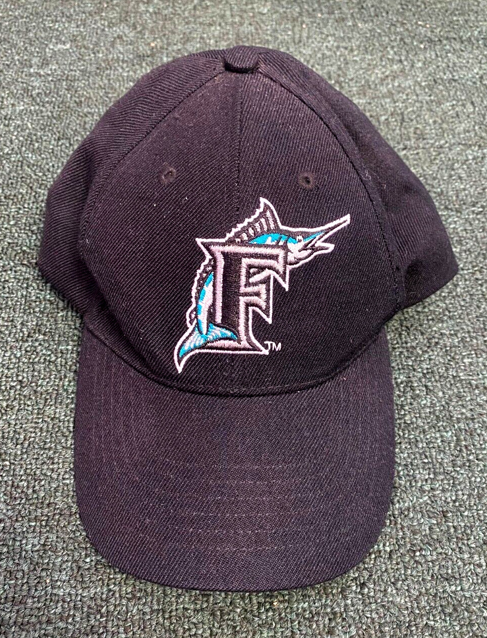 VINTAGE MLB FLORIDA MARLINS TEAM LOGO THROWBACK BASEBALL MULTI SIZE HAT ADULT SZ