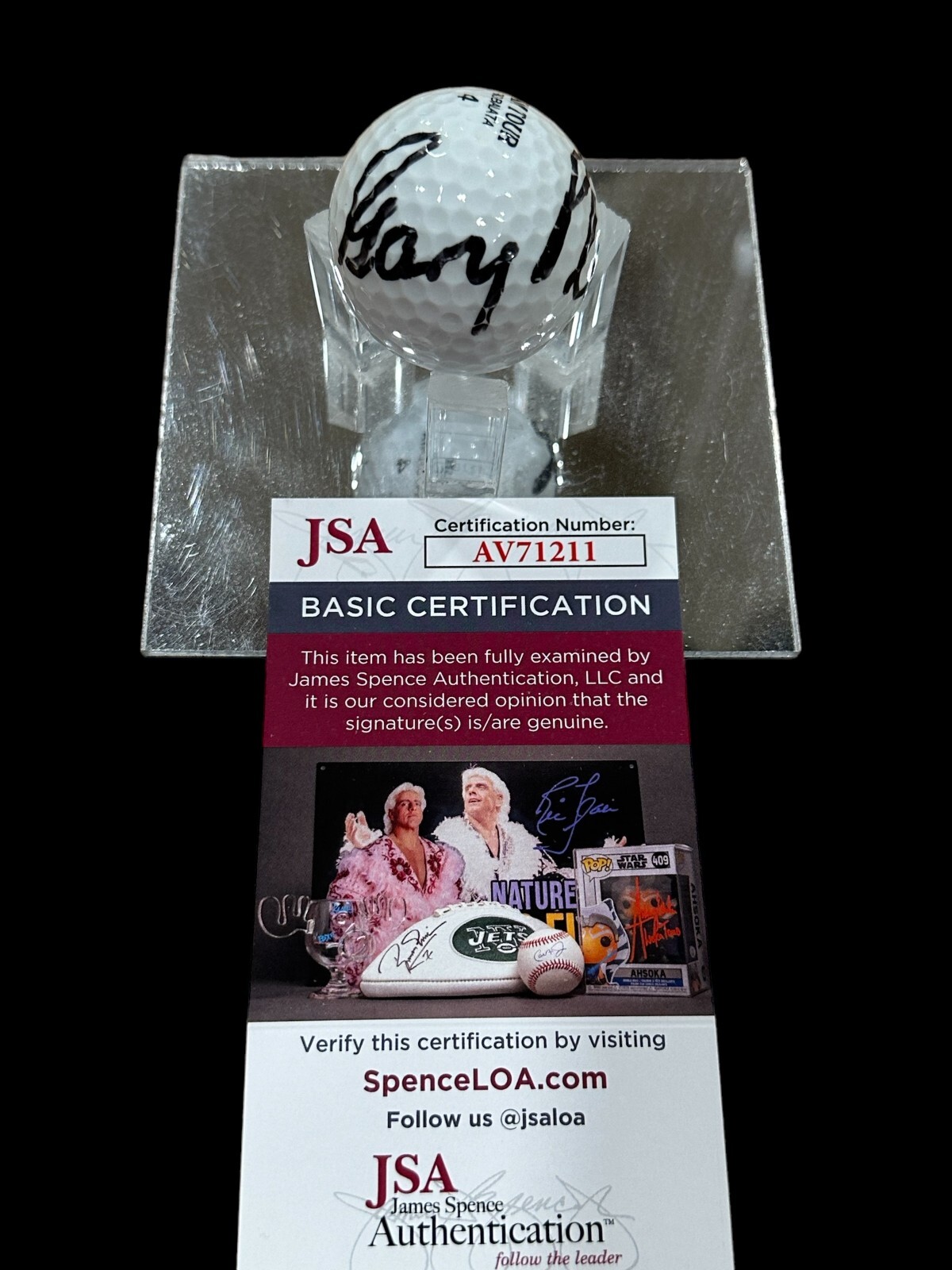 Gary Player PGA Golf Masters British US Open Signed Autograph Golf Ball JSA