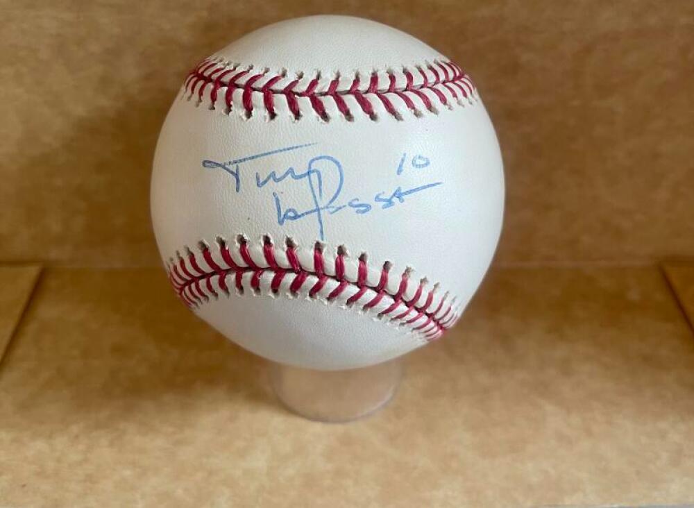 TONY LARUSSA #10 WHITE SOX CARDINALS SIGNED AUTOGRAPHED M.L. BASEBALL