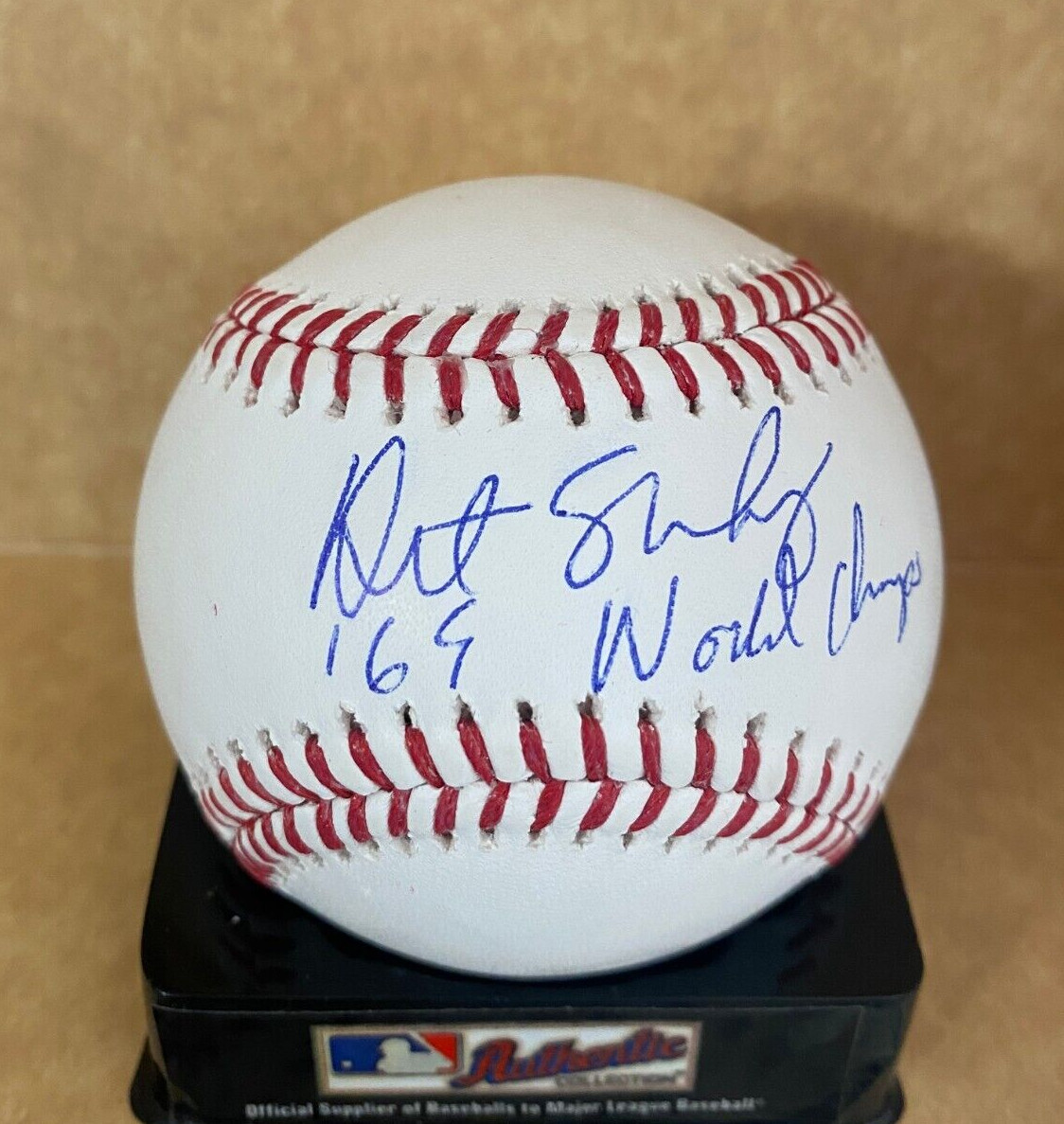 ART SHAMSKY 69 WORLD CHAMPS SIGNED AUTOGRAPHED M.L. BASEBALL BECKETT
