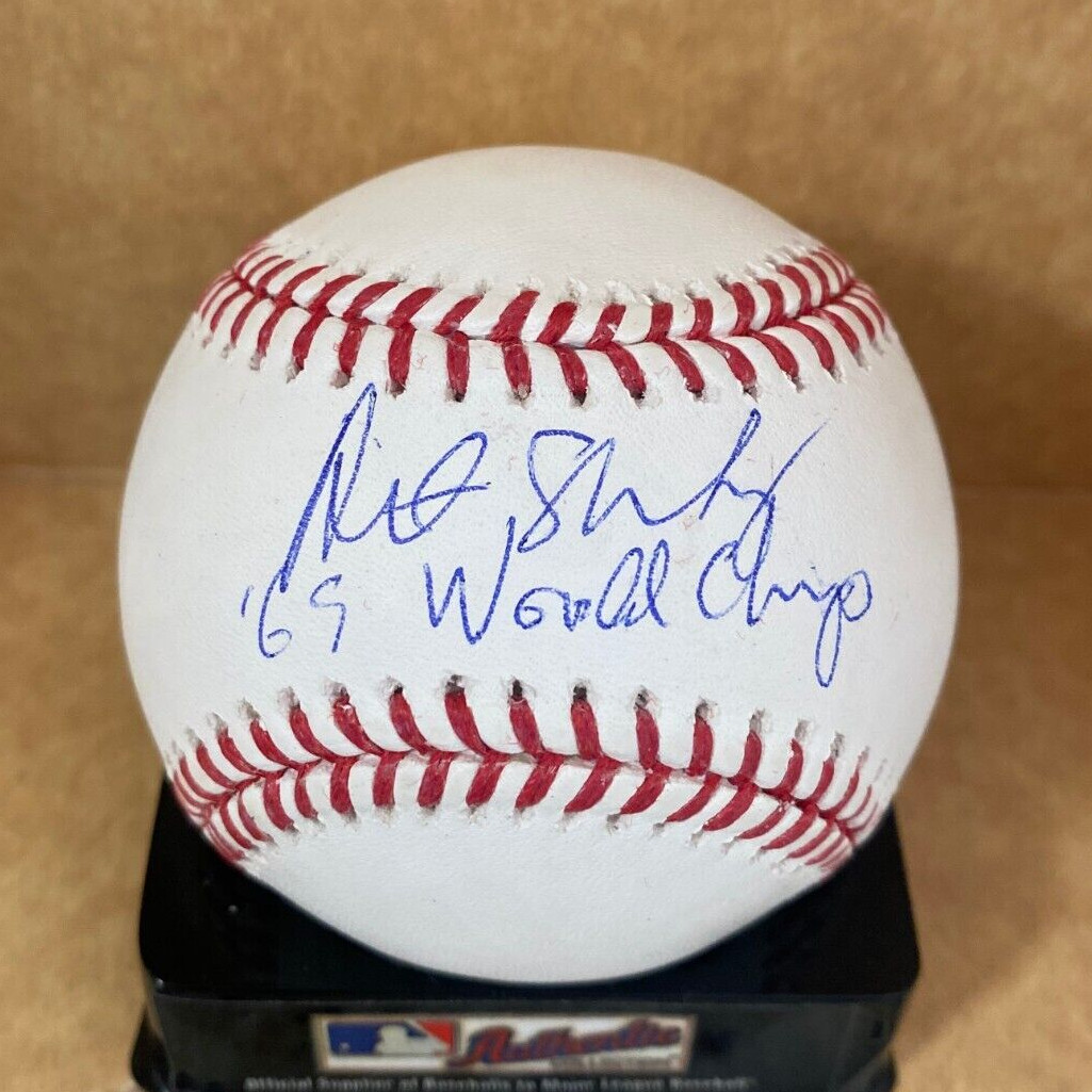 ART SHAMSKY 69 WORLD CHAMPS SIGNED AUTOGRAPHED M.L. BASEBALL BECKETT **