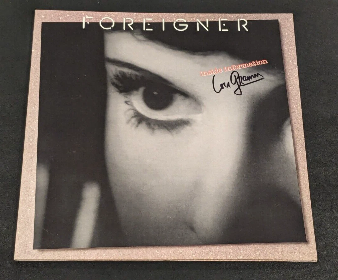 FOREIGNER LOU GRAMM signed autographed INSIDE INFO LP RECORD ALBUM BECKETT (BAS)