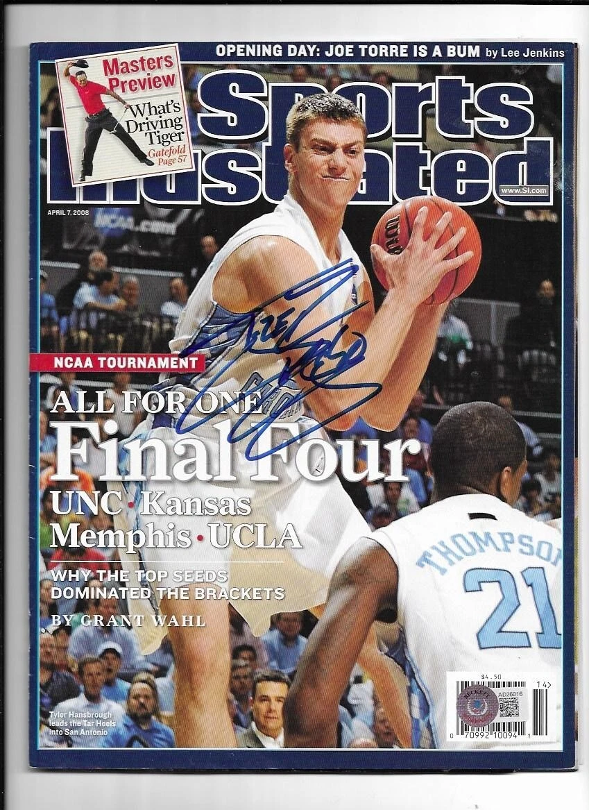 UNC TYLER HANSBROUGH SIGNED AUTOGRAPHED SPORTS ILLUSTRATED #3 BECKETT (BAS) COLLECTIBLE MEMORABILIA