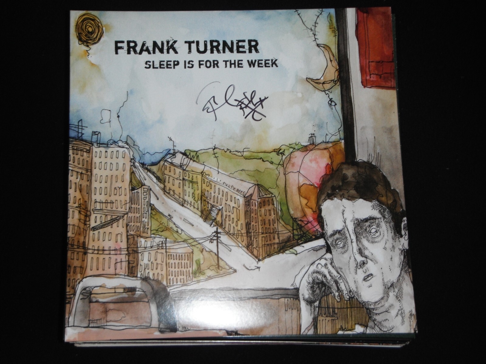 FRANK TURNER SIGNED SLEEP IS FOR THE WEEK VINYL ALBUM VITAL SIGNS