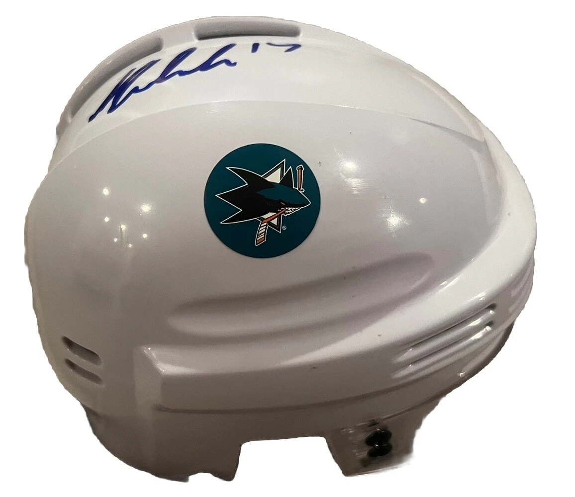 Macklin Celebrini Signed (San Jose Sharks) Mini Hockey Helmet JSA AJ47078