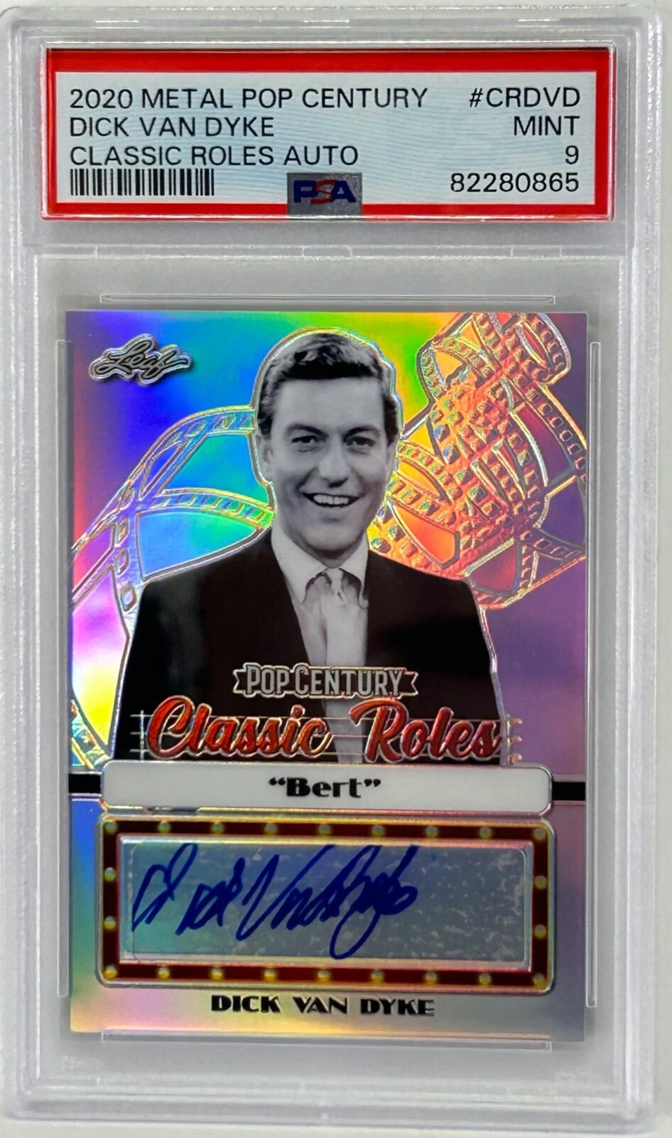 DICK VAN DYKE Signed Auto Encapsulated 2020 Metal Pop Century Card Mint 9 #2/31