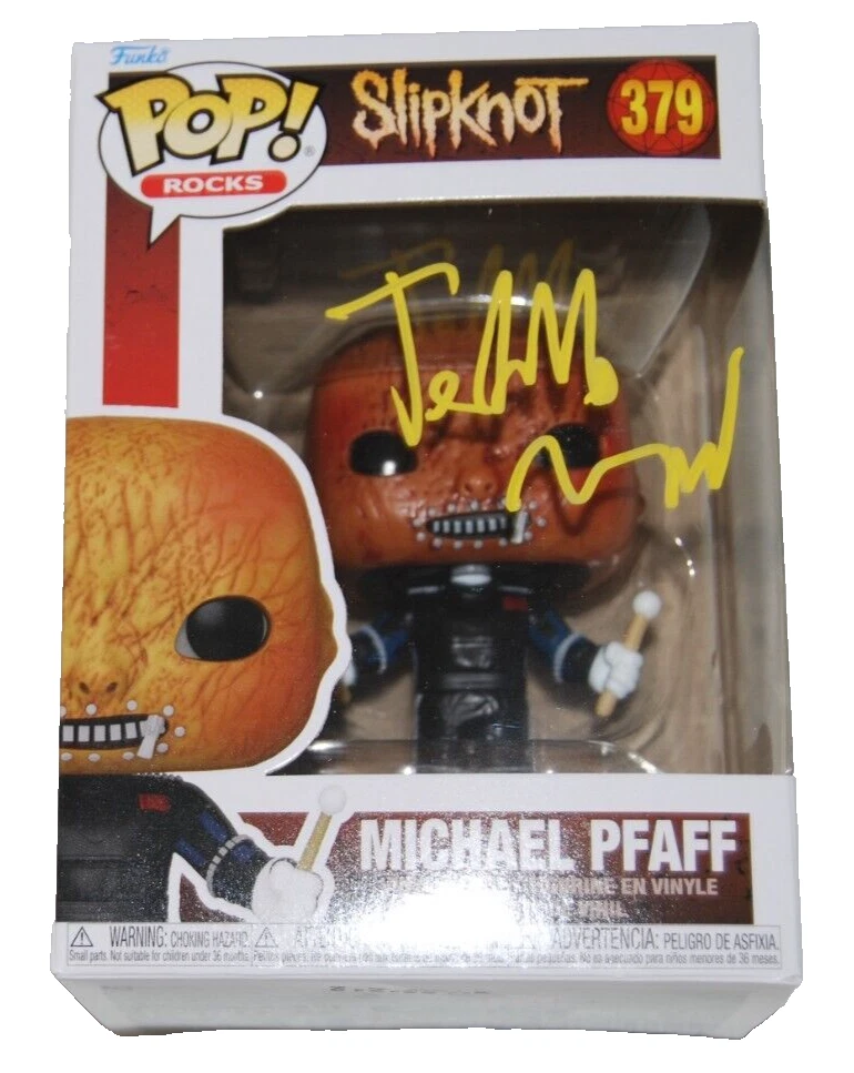 MICHAEL PFAFF signed (SLIPKNOT) Tortilla Man #379 Funko Pop BECKETT BAS BN37872