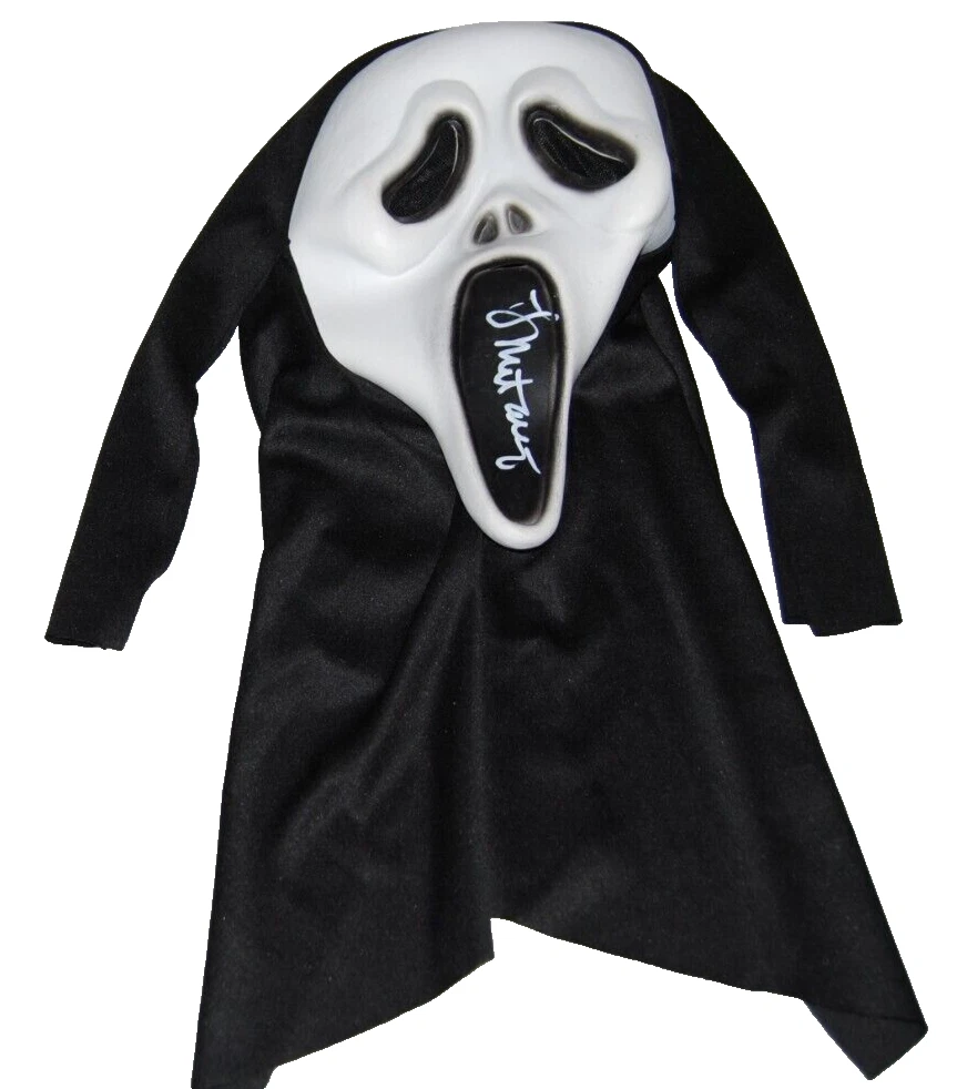 LAURIE METCALF signed (SCREAM) Ghostface mask Mrs Loomis BECKETT BN71119