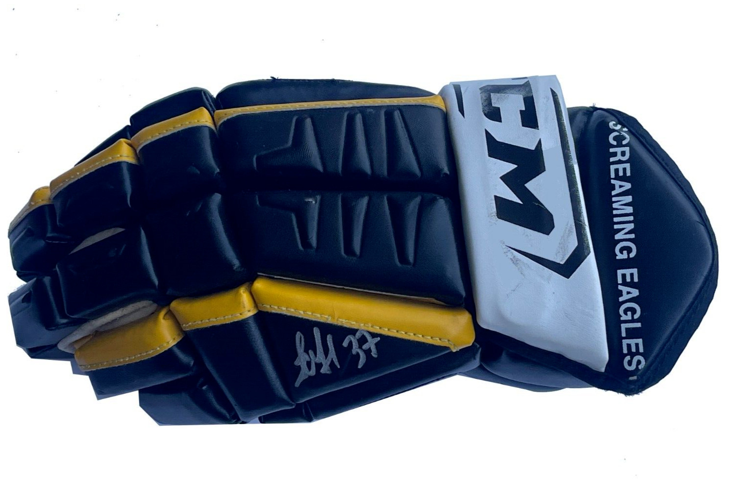 Game Used Cape Breton Screaming Eagles Glove Signed By Evgeny Svechnikov JSA COA