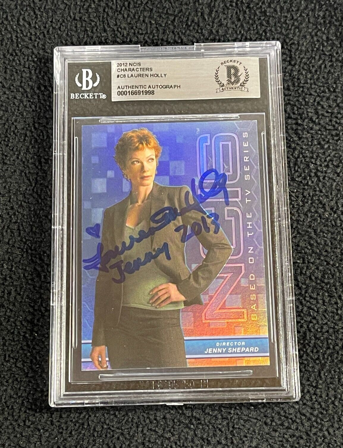 Lauren Holly Signed & Inscribed 2012 NCIS Characters Card #C9 Beckett Certified