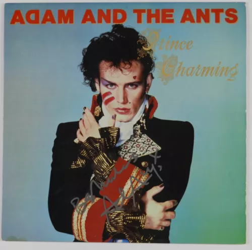 ADAM ANT SIGNED AUTOGRAPH ALBUM JSA RECORD VINYL PRINCE CHARMING AND THE ANTS COLLECTIBLE MEMORABILIA