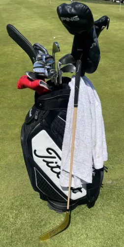 ADAM SANDLER SIGNED READY GOLF LIMITED EDITION HAPPY GILMORE GOLD PUTTER PSA/DNA COLLECTIBLE MEMORABILIA