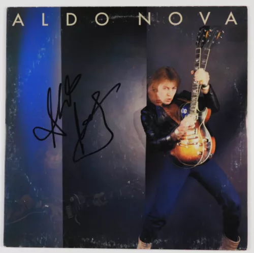 ALDO NOVA JSA AUTOGRAPH SIGNED VINYL RECORD ALBUM COLLECTIBLE MEMORABILIA