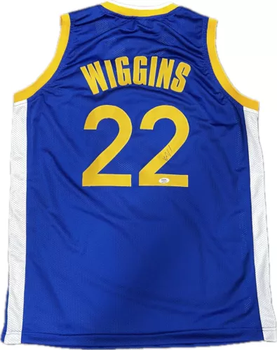 ANDREW WIGGINS SIGNED JERSEY PSA/DNA GOLDEN STATE WARRIORS AUTOGRAPHED COLLECTIBLE MEMORABILIA