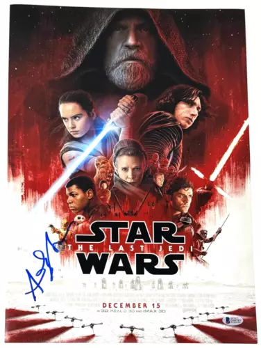 ANDY SERKIS SIGNED AUTOGRAPH STAR WARS THE LAST JEDI 12×18 MOVIE POSTER BECKETT COLLECTIBLE MEMORABILIA