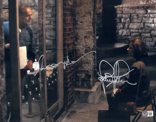 ANTHONY HOPKINS JODIE FOSTER SIGNED 11×14 PHOTO THE SILENCE OF THE LAMBS BECKETT COLLECTIBLE MEMORABILIA
