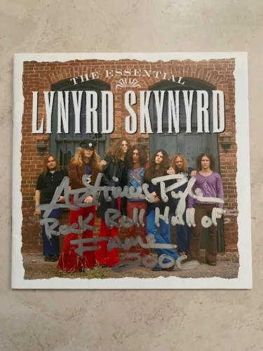 ARTIMUS PYLE HAND SIGNED LYNYRD SKYNYRD ESSENTIALS CD BOOKLET+CD’S JSA COLLECTIBLE MEMORABILIA