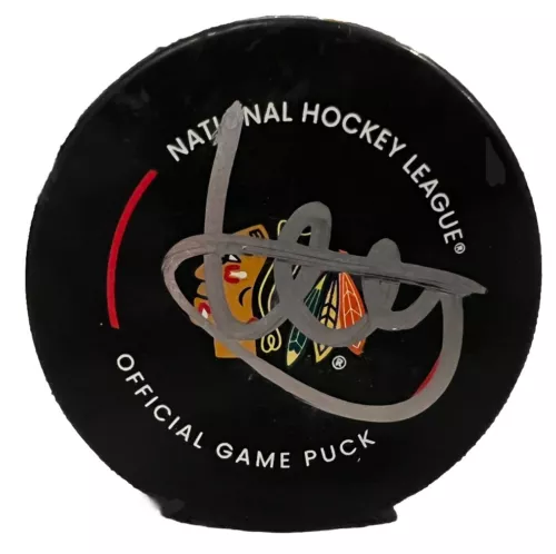 ARTYOM LEVSHUNOV SIGNED (CHICAGO BLACKHAWKS) OFFICIAL GAME PUCK PSA/DNA AQ25937 COLLECTIBLE MEMORABILIA