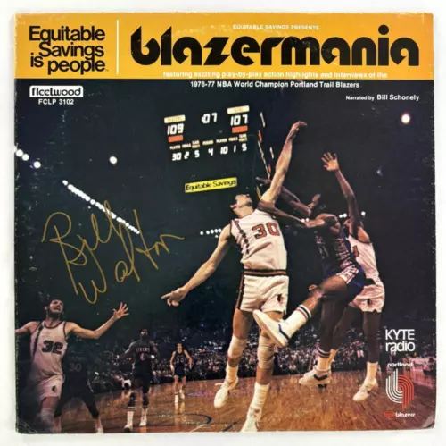 BILL WALTON SIGNED AUTOGRAPH ALBUM VINYL RECORD LP – BLAZERMANIA – JSA COA COLLECTIBLE MEMORABILIA