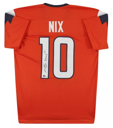 BO NIX AUTHENTIC SIGNED ORANGE PRO STYLE JERSEY AUTOGRAPHED BAS WITNESSED COLLECTIBLE MEMORABILIA