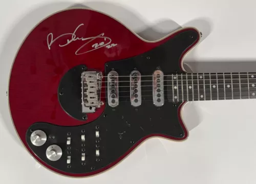 BRIAN MAY SIGNED GUITAR JSA COA HARLEY BENTON RED SPECIAL SIGNATURE MODEL QUEEN COLLECTIBLE MEMORABILIA