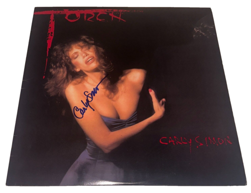 CARLY SIMON Signed TORCH LP ALBUM COVER Beckett (BAS) LOA AUTO 10