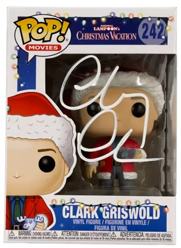 CHEVY CHASE SIGNED CLARK GRISWOLD FUNKO CHRISTMAS VACATION AUTOGRAPH BECKETT COLLECTIBLE MEMORABILIA