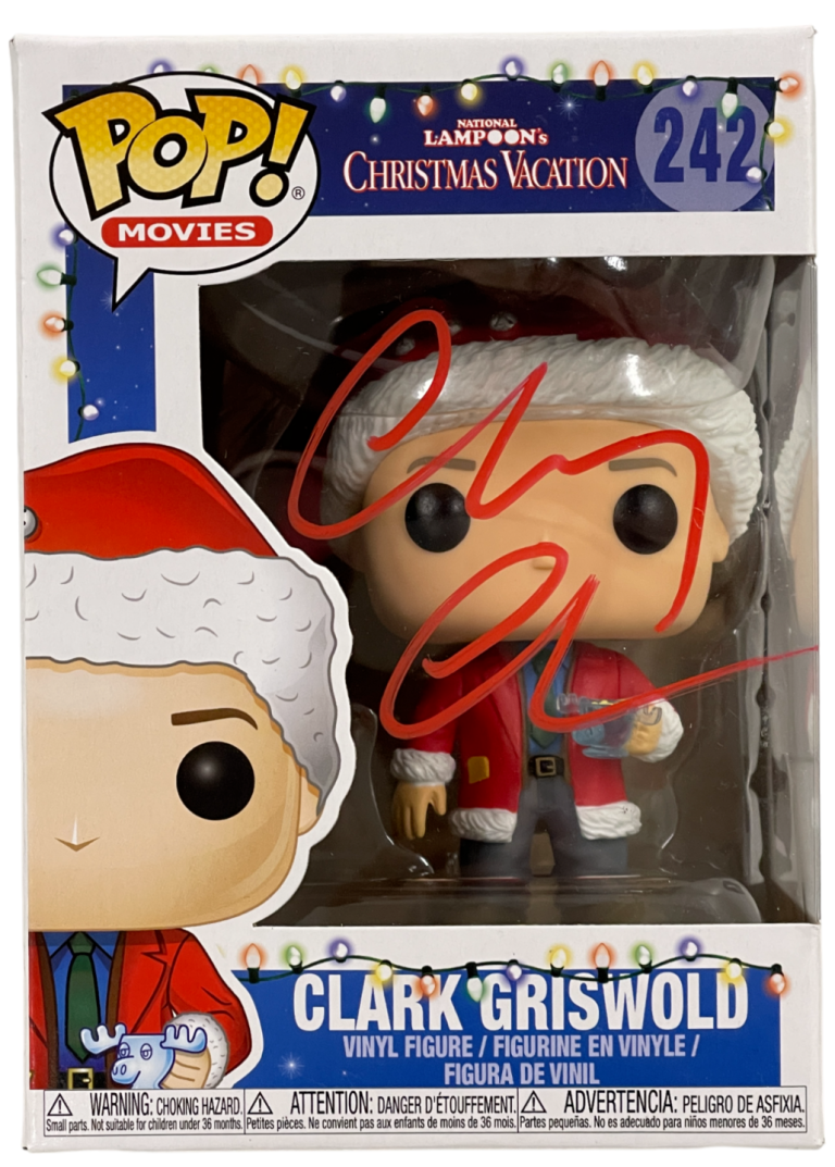 CHEVY CHASE SIGNED CLARK GRISWOLD FUNKO CHRISTMAS VACATION AUTOGRAPH BECKETT COLLECTIBLE MEMORABILIA