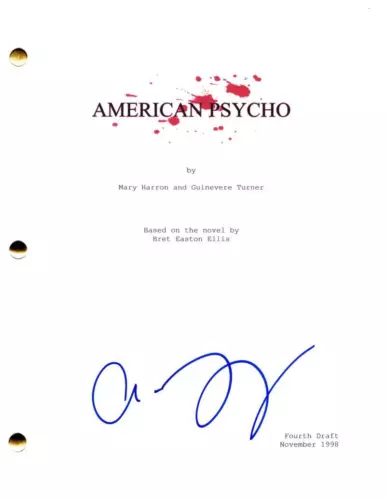 CHLOE SEVIGNY SIGNED AUTOGRAPH AMERICAN PSYCHO FULL MOVIE SCRIPT SCREENPLAY JEAN COLLECTIBLE MEMORABILIA