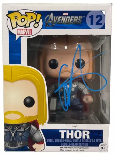 CHRIS HEMSWORTH SIGNED THOR FUNKO 12 THE AVENGERS MARVEL AUTOGRAPH BECKETT COLLECTIBLE MEMORABILIA