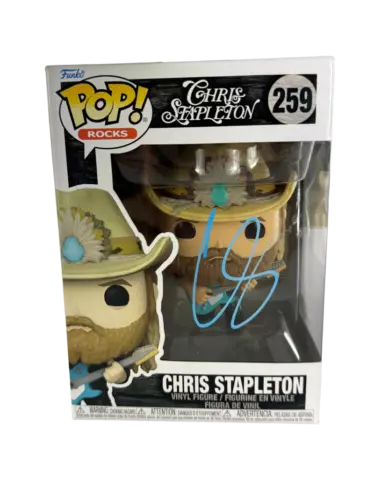 CHRIS STAPLETON SIGNED AUTOGRAPH FUNKO POP 259 – FROM A ROOM TRAVELLER JSA COA COLLECTIBLE MEMORABILIA