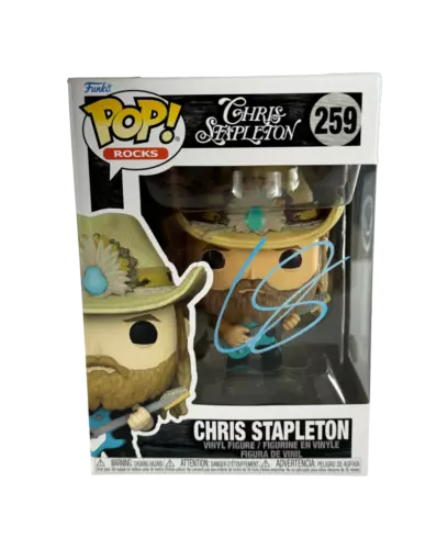 CHRIS STAPLETON SIGNED AUTOGRAPH FUNKO POP 259 – STARTING OVER HIGHER W/ JSA COA COLLECTIBLE MEMORABILIA