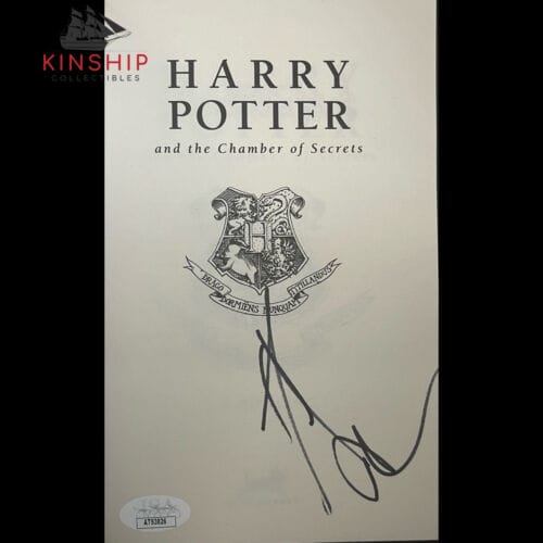 DANIEL RADCLIFFE SIGNED HARRY POTTER & THE CHAMBER OF SECRETS BOOK JSA COA E227 COLLECTIBLE MEMORABILIA