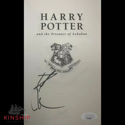 DANIEL RADCLIFFE SIGNED HARRY POTTER & THE PRIZONER OF AZKABAN BOOK JSA COA E228 COLLECTIBLE MEMORABILIA