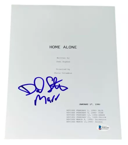 DANIEL STERN SIGNED AUTOGRAPH HOME ALONE “MARV” FULL MOVIE SCRIPT SCREENPLAY BAS COLLECTIBLE MEMORABILIA