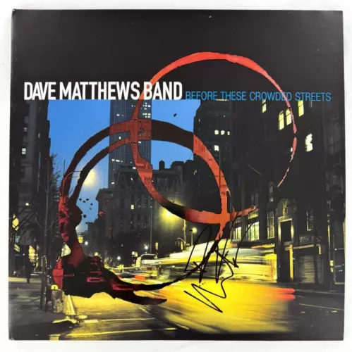 DAVE MATTHEWS SIGNED AUTOGRAPH ALBUM RECORD BEFORE THESE CROWDED STREETS BAS COA COLLECTIBLE MEMORABILIA