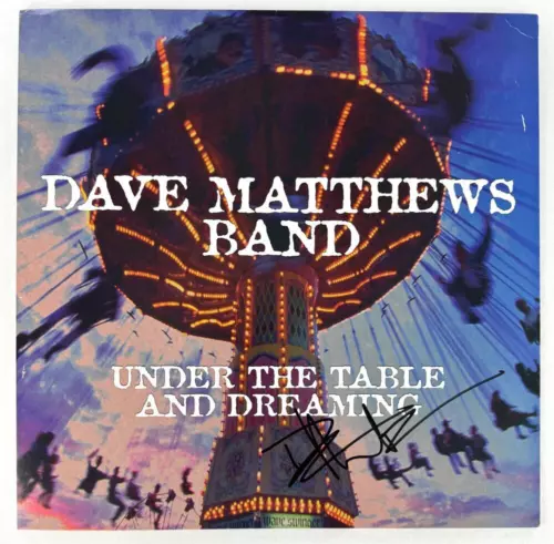 DAVE MATTHEWS SIGNED AUTOGRAPH ALBUM RECORD UNDER THE TABLE AND DREAMING BECKETT COLLECTIBLE MEMORABILIA