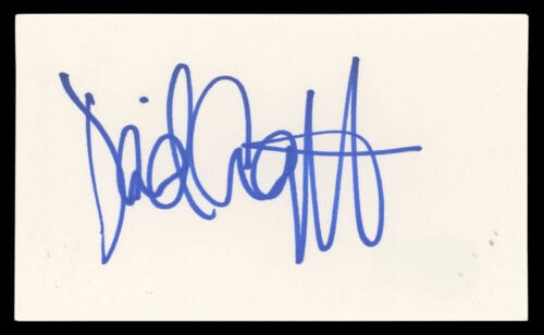 DAVID ARQUETTE SCREAM AUTHENTIC SIGNED 3×5 INDEX CARD AUTOGRAPHED BAS #BN06524 COLLECTIBLE MEMORABILIA