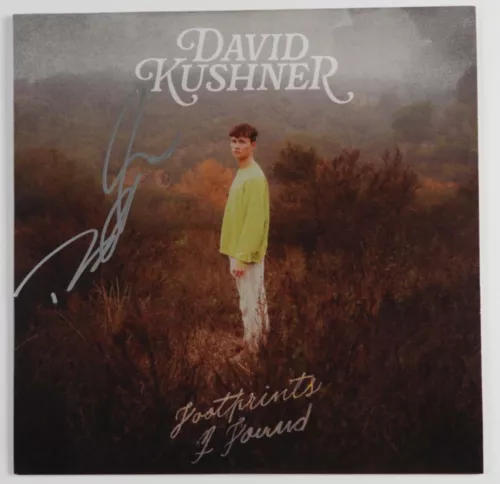 DAVID KUSHNER JSA SIGNED AUTOGRAPH RECORD ALBUM FOOTPRINTS I FOUND VINYL COLLECTIBLE MEMORABILIA