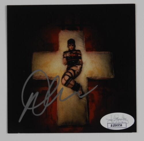 DEMI LOVATO JSA COA SIGNED AUTOGRAPH CD BOOKLET HOLY FVCK COLLECTIBLE MEMORABILIA