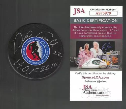 Dino Ciccarelli Signed Detroit Red Wings Hockey Hall Of Fame Puck JSA COA HOF