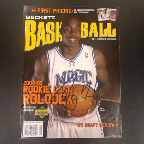 DWIGHT HOWARD SIGNED BECKETT MAGAZINE PSA/DNA ORLANDO MAGIC AUTOGRAPHED COLLECTIBLE MEMORABILIA