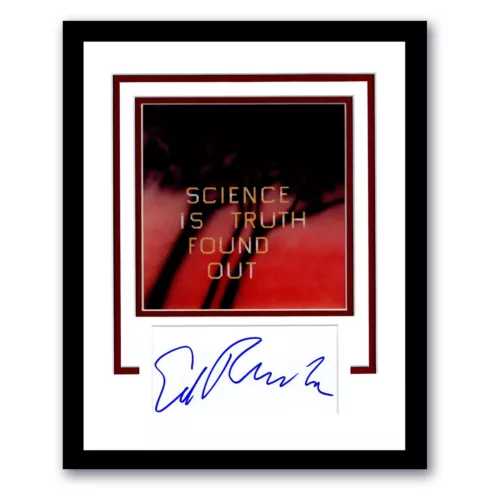 EDWARD RUSCHA “SCIENCE IS TRUTH FOUND OUT” POP ART SIGNED FRAMED 11×14 DISPLAY COLLECTIBLE MEMORABILIA