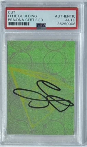 ELLIE GOULDING SIGNED AUTOGRAPHED MIRACLE CD COVER CUT PSA DNA COA CERTIFIED COLLECTIBLE MEMORABILIA