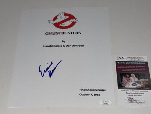 ERNIE HUDSON SIGNED GHOSTBUSTERS FULL MOVIE SCRIPT AUTOGRAPHED JSA COA COLLECTIBLE MEMORABILIA