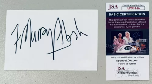 F. MURRAY ABRAHAM SIGNED AUTOGRAPHED 4×6 CARD JSA CERTIFIED AMADEUS COLLECTIBLE MEMORABILIA