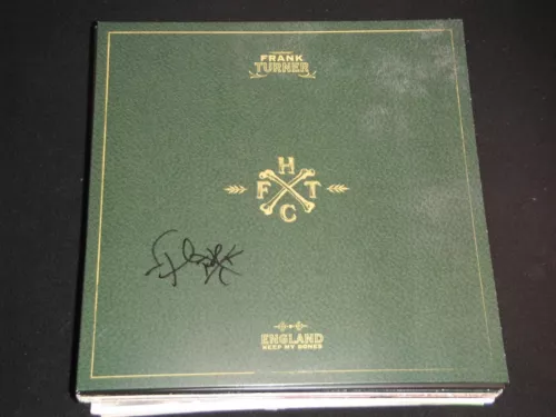 FRANK TURNER SIGNED ENGLAND KEEP MY BONES VINYL ALBUM COLLECTIBLE MEMORABILIA