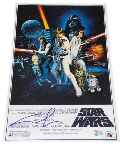 GEORGE LUCAS SIGNED AUTOGRAPH 12×18 AUTHENTIC STAR WARS POSTER PHOTO BECKETT A COLLECTIBLE MEMORABILIA