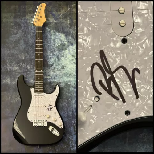 GFA ATREYU BAND DRUMMER * BRANDON SALLER * SIGNED ELECTRIC GUITAR COA COLLECTIBLE MEMORABILIA